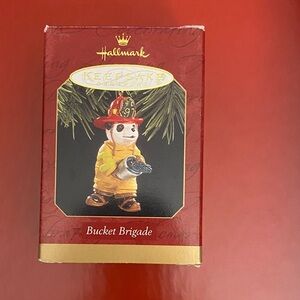 Hallmark Keepsake Ornament - Firefighter in Red and Yellow